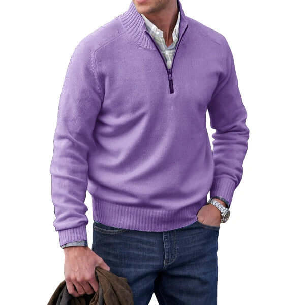 Miles | Modern Soft Knit Zip Pullover