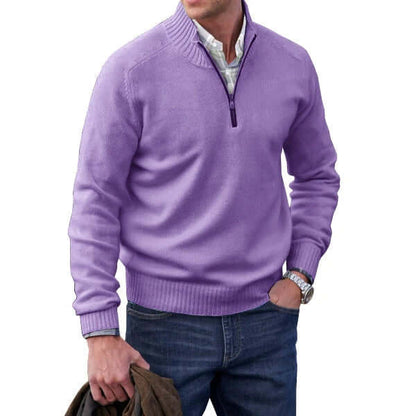 Miles | Modern Soft Knit Zip Pullover
