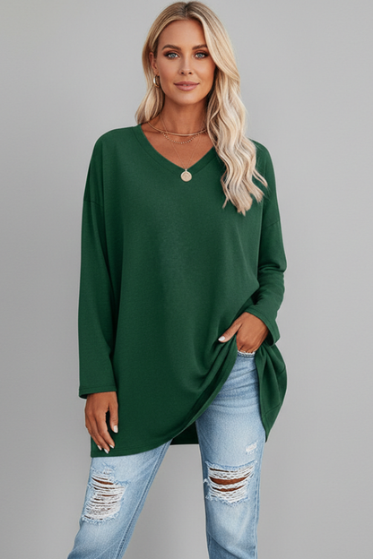 Lila | V-Neck Long Sleeve Top