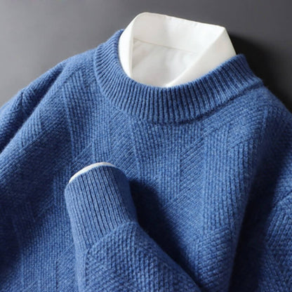 Julian | Luxe Jacquard Cashmere Sweater