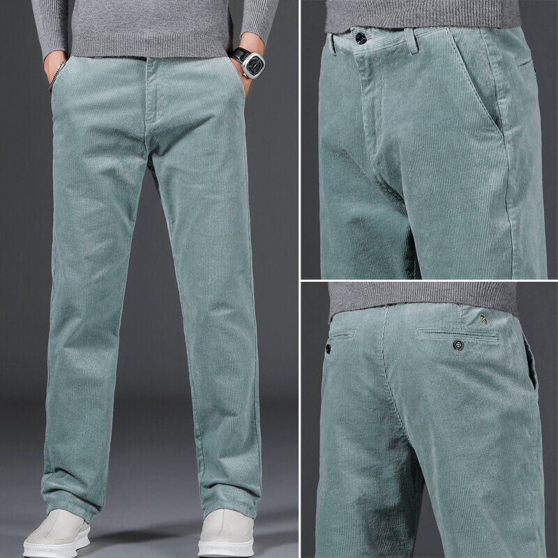 Rowan | Medium Waist Corduroy Trousers