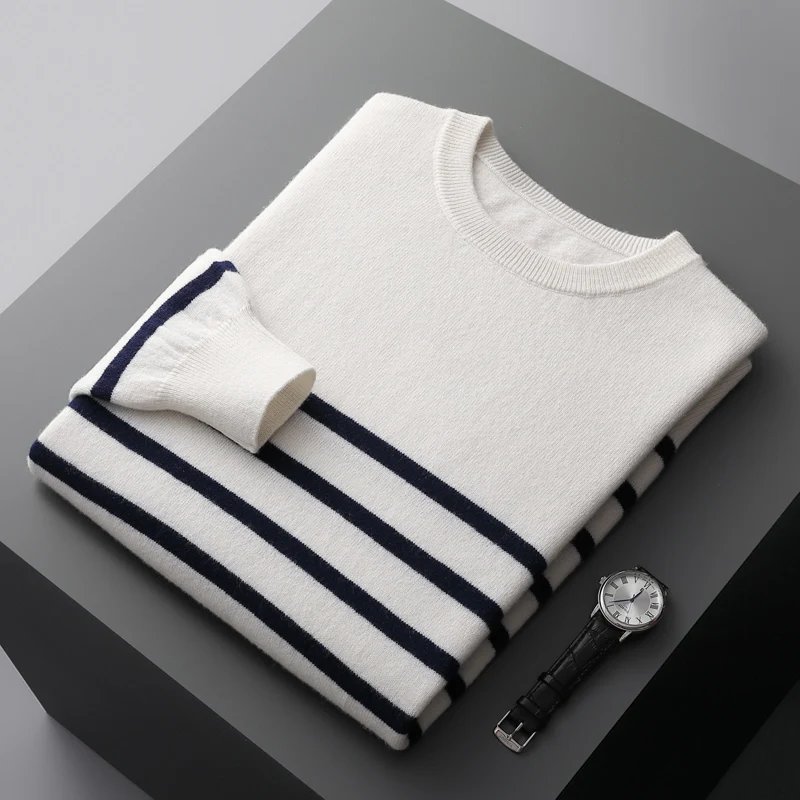 Rufus | Striped Wool Crewneck Sweater