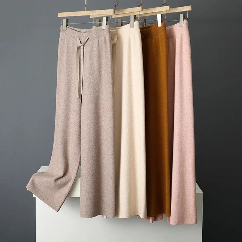 Freya | Luxe Cashmere Wide-Leg Pants