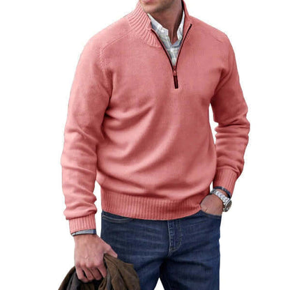 Miles | Modern Soft Knit Zip Pullover