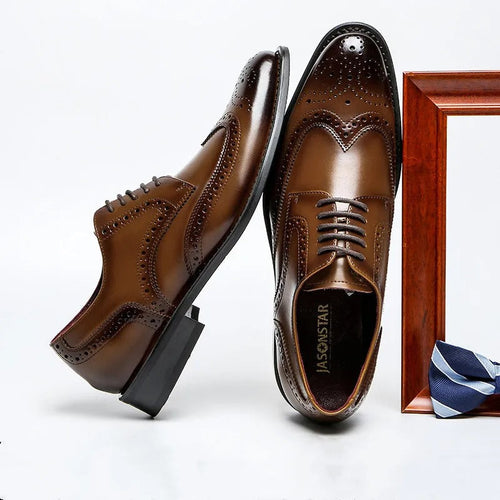 Leona | Luxe Faux Leather Brogues