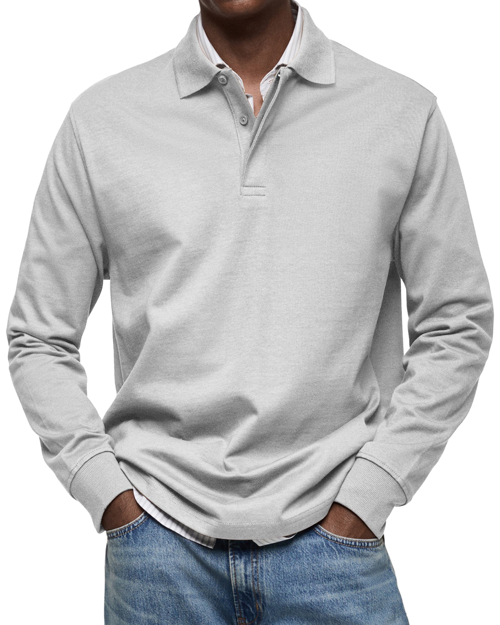 Oscar | Effortless Long Sleeve Polo