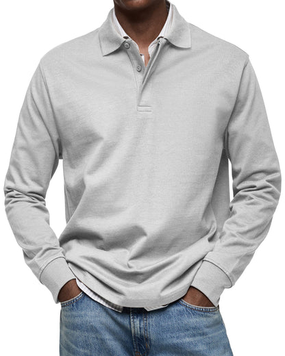 Oscar | Effortless Long Sleeve Polo