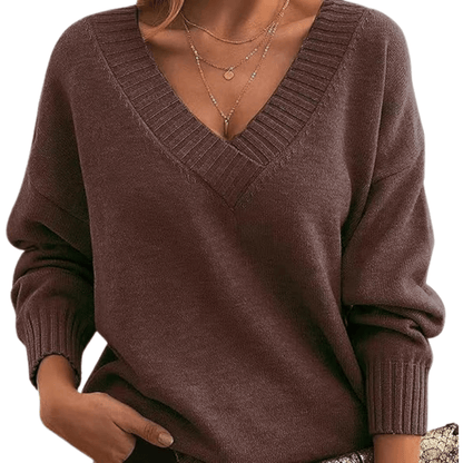 Ivy | Timeless V-Neck Cashmere Pullover