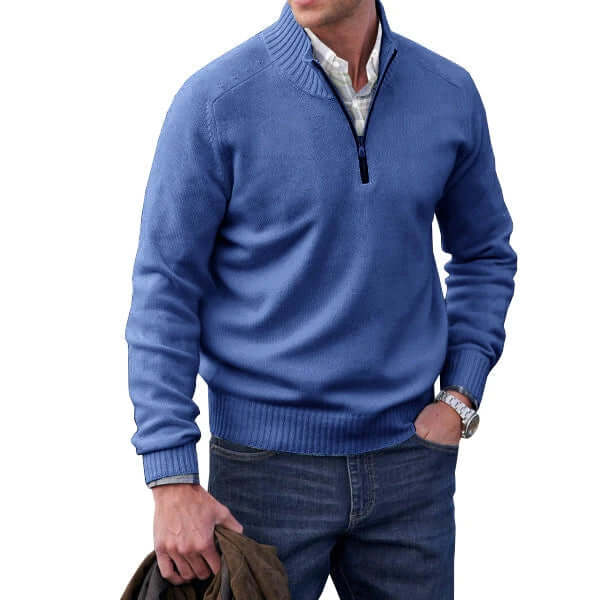 Miles | Modern Soft Knit Zip Pullover