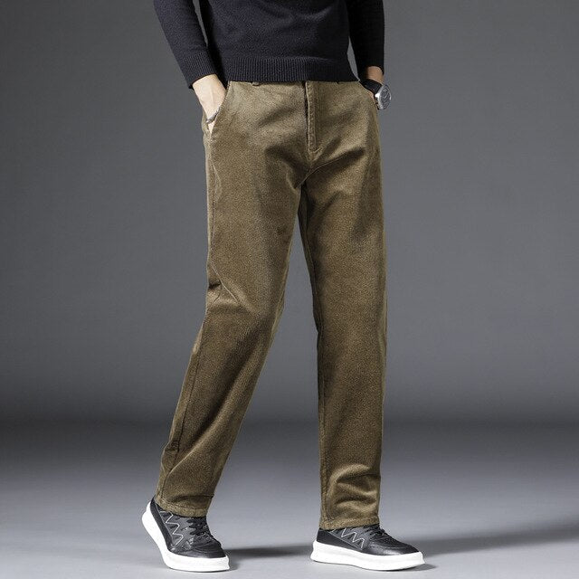 Rowan | Medium Waist Corduroy Trousers