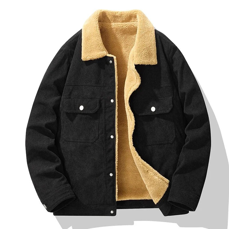 Jacqueline | Luxe Corduroy Sherpa Jacket