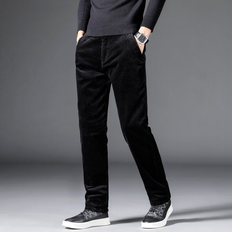 Rowan | Medium Waist Corduroy Trousers