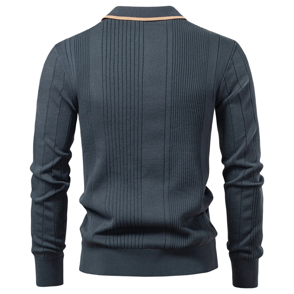 Theo | Luxe Knit Polo Shirt