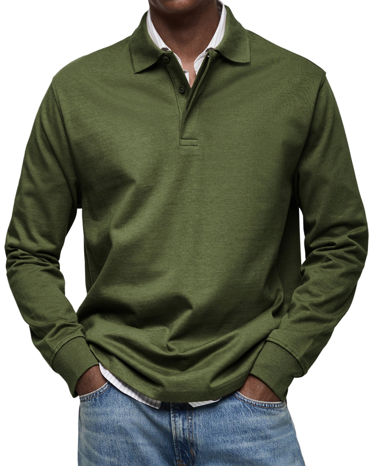 Oscar | Effortless Long Sleeve Polo