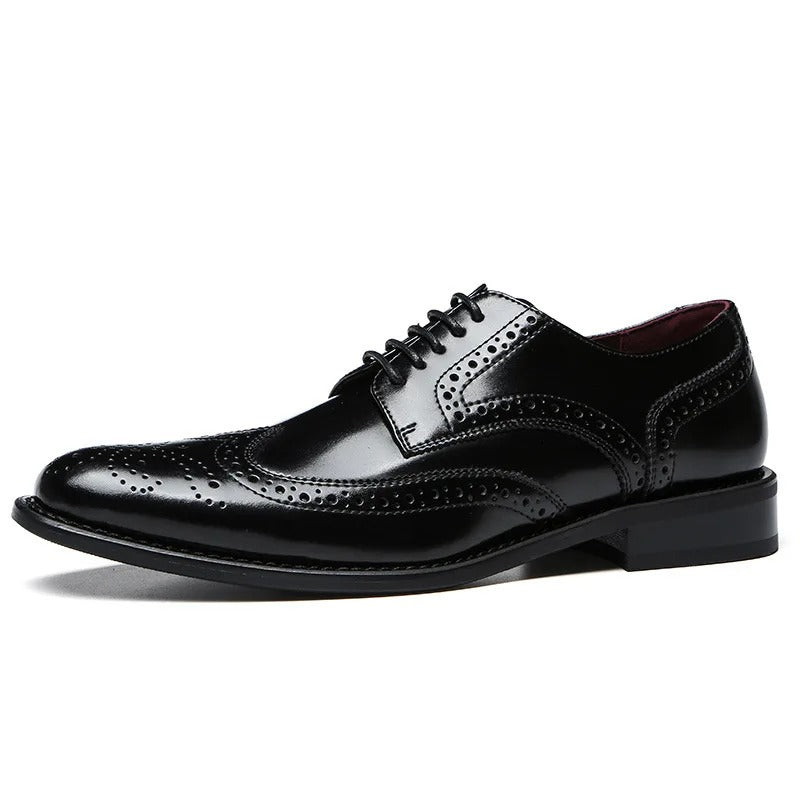 Leona | Luxe Faux Leather Brogues