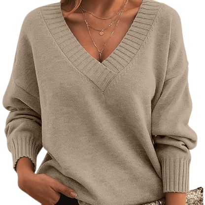 Ivy | Timeless V-Neck Cashmere Pullover