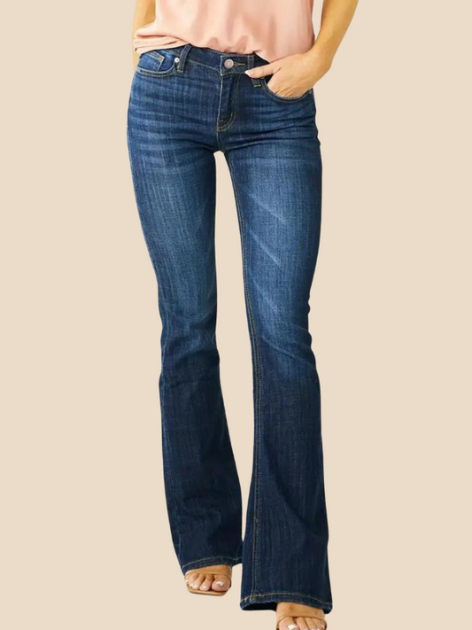 Aiden | Classic High-Waisted Flared Jeans