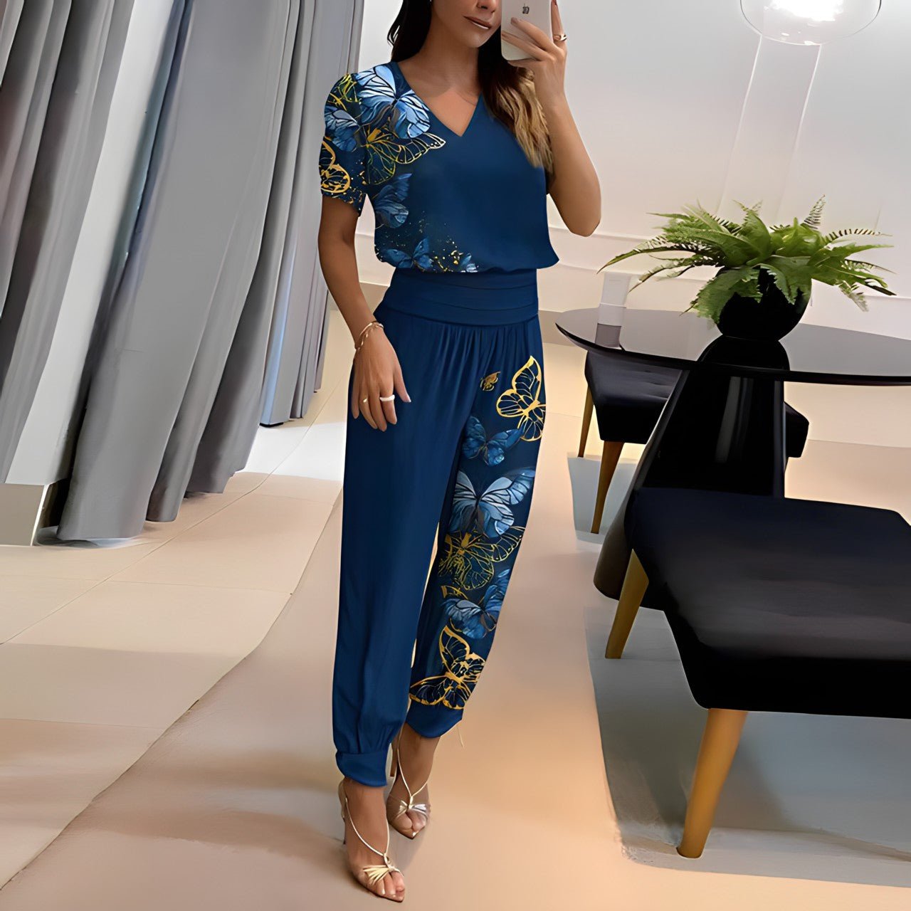 Alex | Elegant Geometric Two Piece Set for Women