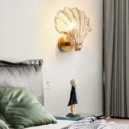 AquaShell | Elegant Shell-Inspired Wall Sconce Lighting for Cozy Ambiance