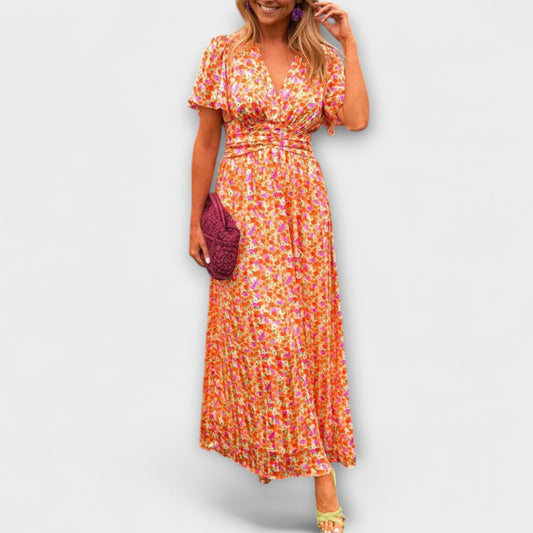 Ava | Elegant Classic V-Neck Womens Dress