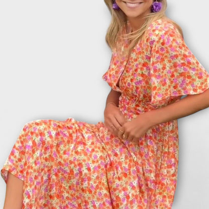 Ava | Elegant Classic V-Neck Womens Dress