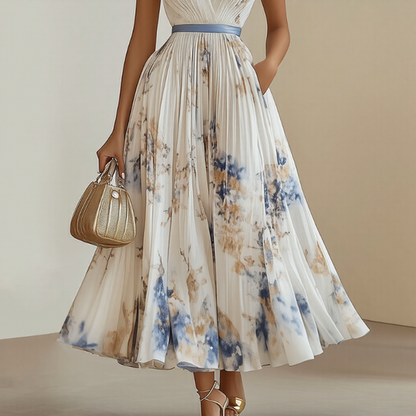 Ava | Elegant Floral Long Sleeve Maxi Dress for Women