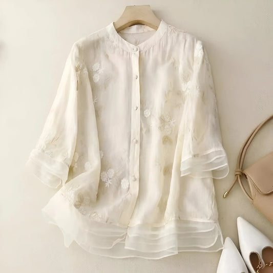 Ava | Elegant Floral Womens Top for Effortless Style
