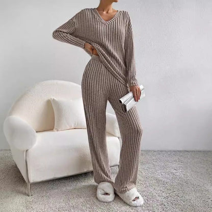 Ava | Soft Cozy Ribbed Womens Lounge Set