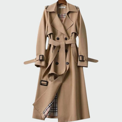 Ava | Stylish Black Trench Coat for Women