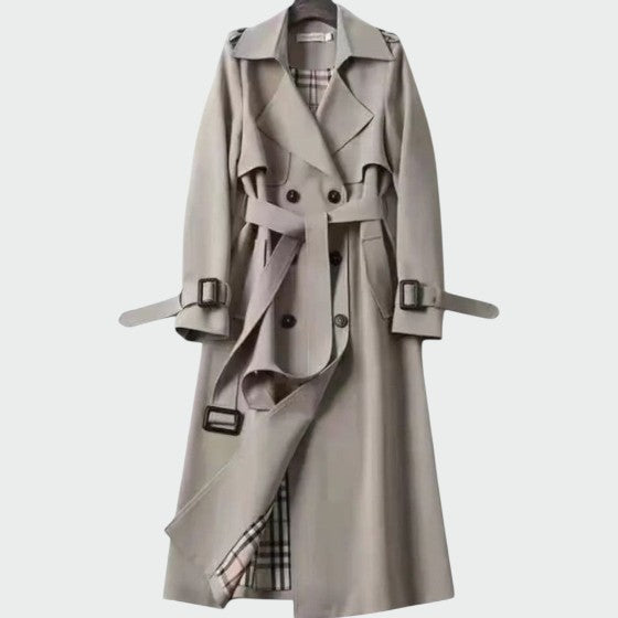 Ava | Stylish Black Trench Coat for Women