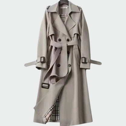 Ava | Stylish Black Trench Coat for Women