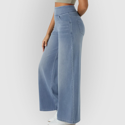 Ava | Stylish High-Waist Wide Leg Women's Pants