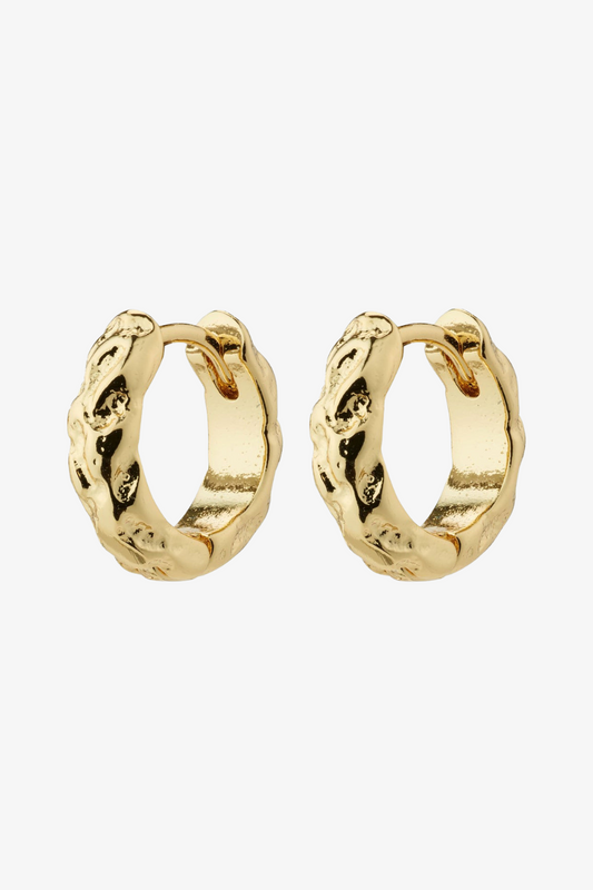 Ava | Sustainable Gold Huggie Hoop Earrings