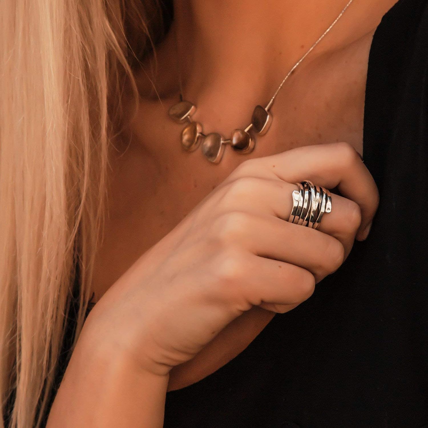 Unique Elegant Moon Whisper Ring