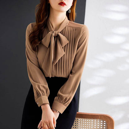 Esme | Elegant Bow Tie Blouse