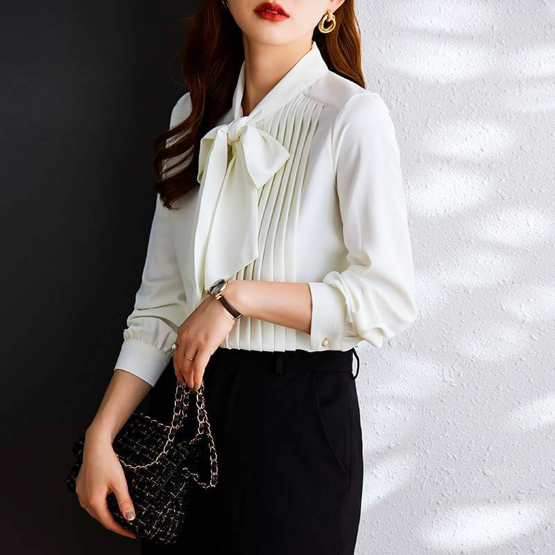 Esme | Elegant Bow Tie Blouse