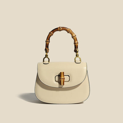 Esme | Luxe Leather Bamboo Handbag