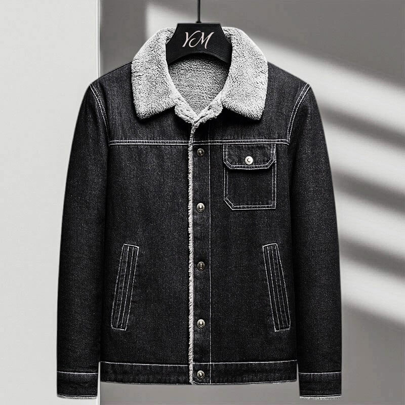 Jasper | Luxe Denim Sherpa Jacket