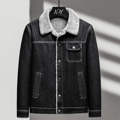 Jasper | Luxe Denim Sherpa Jacket