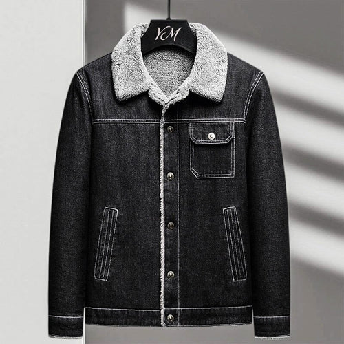 Jasper | Luxe Denim Sherpa Jacket