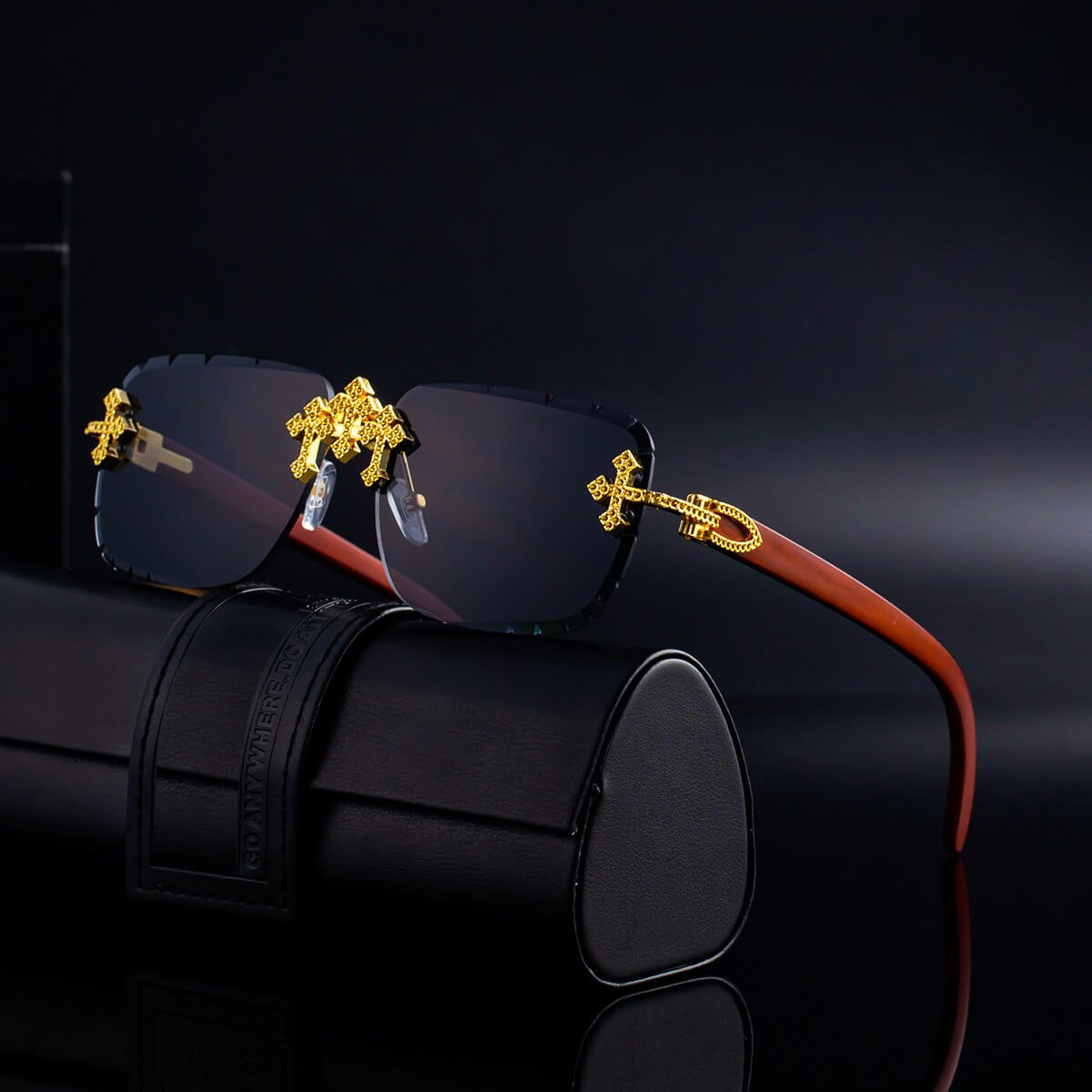 Vivienne | Rimless Retro Sunglasses
