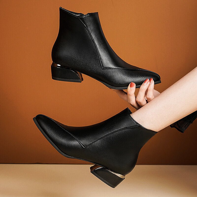 Esme | Chic Leather Ankle Boots