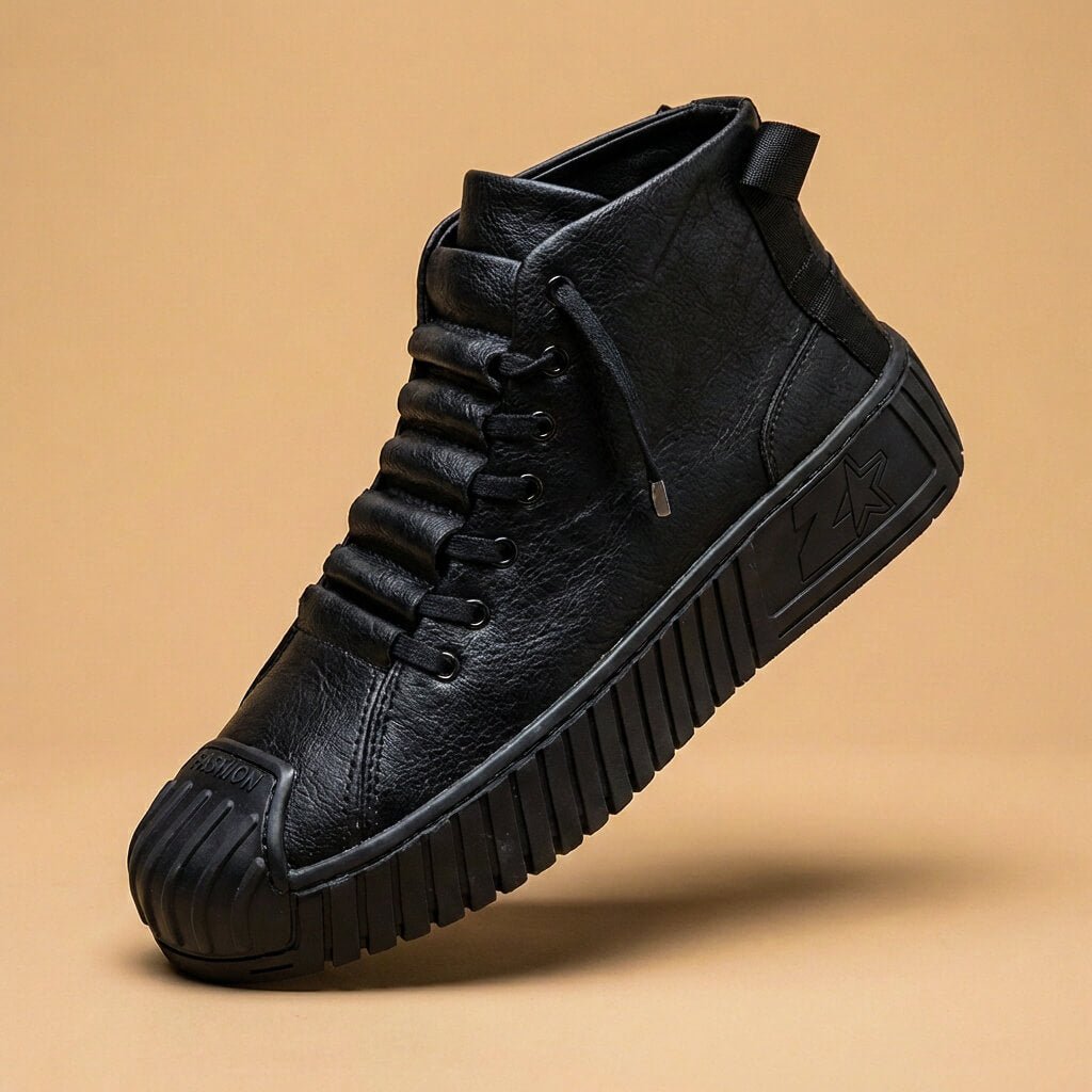 Julian | Luxe High-Top Leather Sneakers