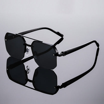 Freya | Milano Semi-Rimless Vintage Sunglasses