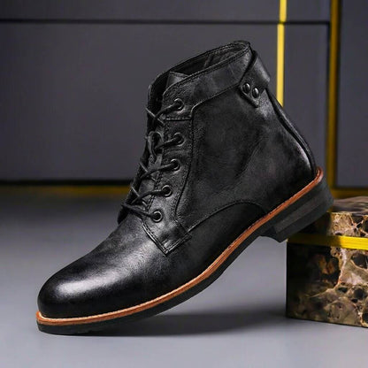 Julian | Retro Leather Ankle Boots