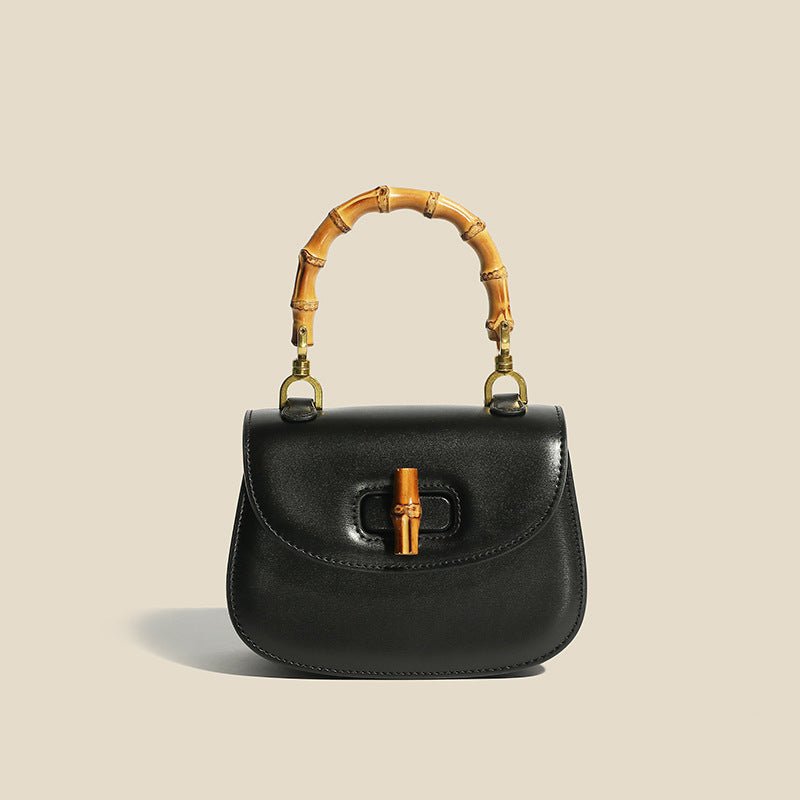 Esme | Luxe Leather Bamboo Handbag