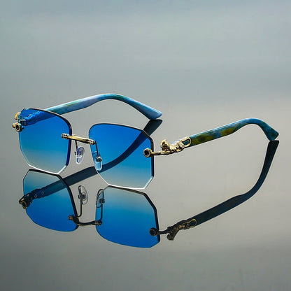 Juliette | Retro Rimless Sunglasses