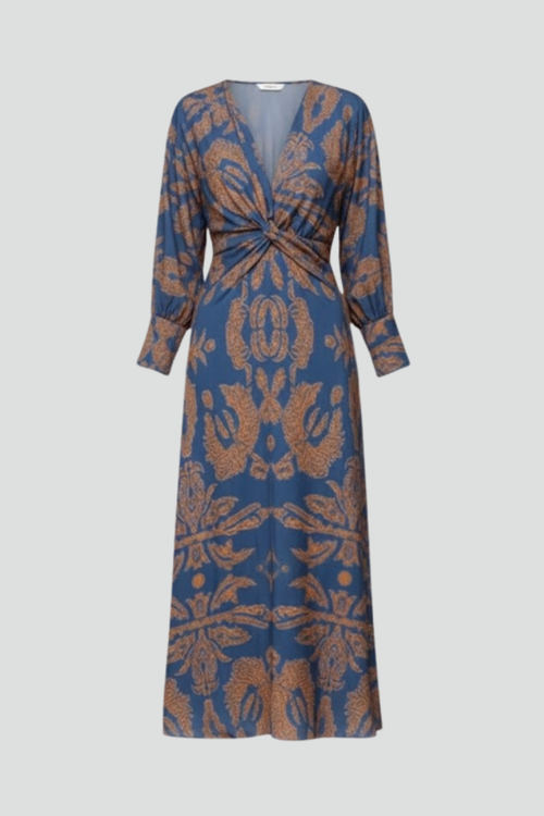 Lila | V-Neck Printed Maxi Dress