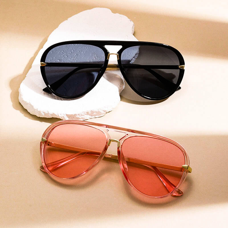 Esme | Retro Aviator Sunglasses