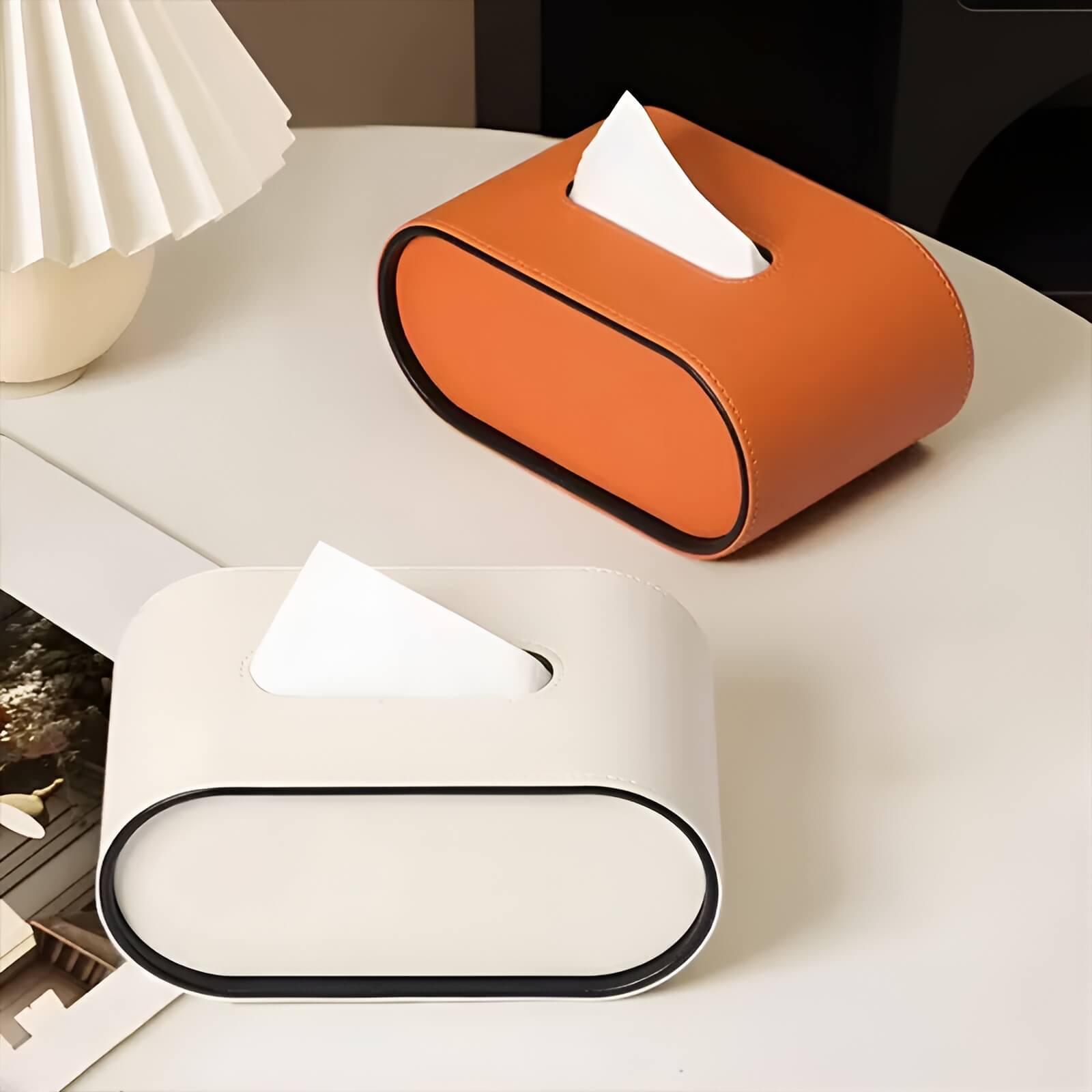 Vivienne | Luxe Leather Tissue Box